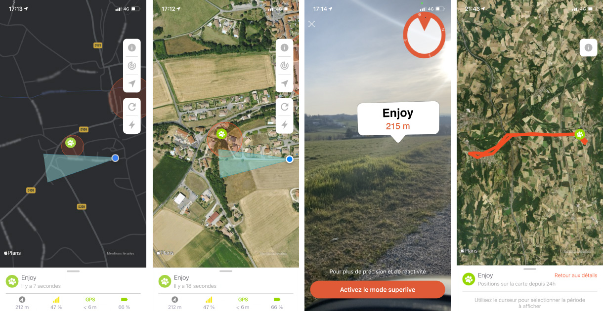Suivre le déplacement des animaux de compagnie sur Android et iOS