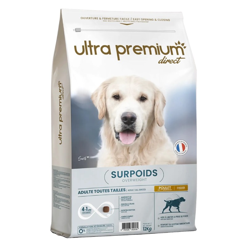Croquettes Ultra Premium Direct Light Care pour chien stérilisé ou en surpoids