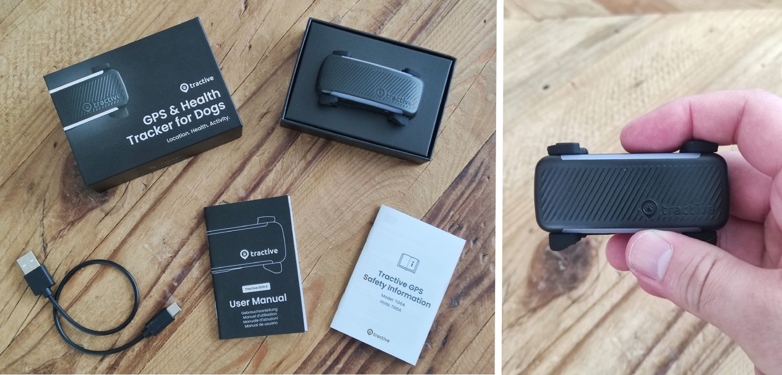 Unboxing mini traceur GPS pour chiens et chats Tractive