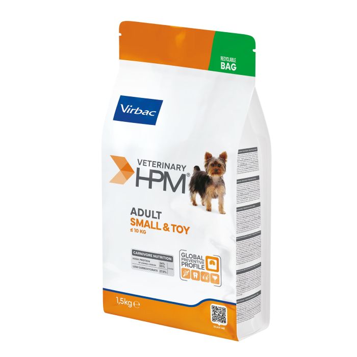 Croquettes Virbac HPM Adult Small & Toy pour chien adulte de petite taille