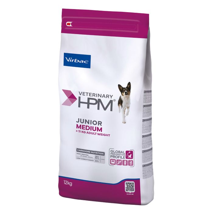 Croquettes Virbac HPM Junior Medium pour jeune chien de race moyenne